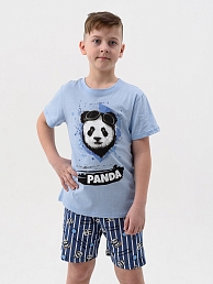Детская пижама с шортами "Медведь" короткий рукав