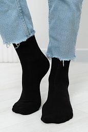 Женские носки стандарт Марта Черные / 3 пары