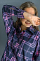 Женская рубашка-туника "Стиль" 1973-К / Розовый