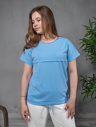 Женская футболка Спорт / Голубой